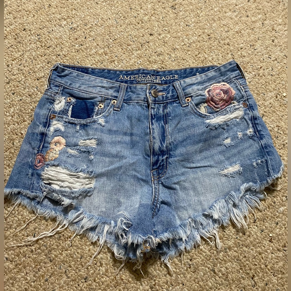 American Eagle Outfitters Blue Denim Waistband